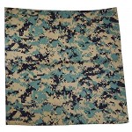 AliandOli Bandana Headband Scarf Wrap – 8 Pack 100% Cotton Camouflage Military Army Print Fashion Head Face Cover Headwraps 23 x 23.5 Inch