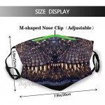 Animal Cloth Face Mask Funny Dinosaurs Comfortable Balaclavas Reusable Bandana Adjustable Scarf For Adult (With 2 Filters)