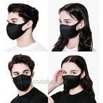 Black Face Mask UPF 50 Summer Time Unisex Washable Reusable Breathable UV Sunblock Protective for Running (Dot)