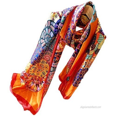 Luxury silk scarves for women and men are suitable for gifts at any place in the four seasons (L9)