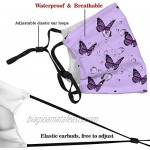 Purple Pastel Daisies Face Mask Reusable Breathable Protective Adjustable Scarf Washable Fashion Dustproof Bandana