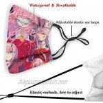 Zero Two Beauty Collage Cloth Face Mask - Washable & Reusable - Adult - Cotton Inner - With Filter - 2 Pack