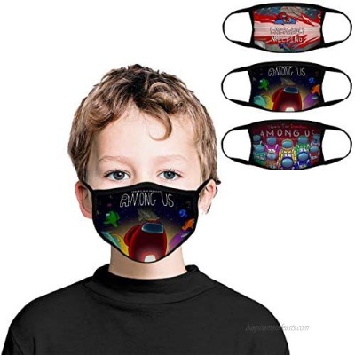3PCS Kids Bandanas Face-Mask Headwear Balaclava Face Cover Neck Gaiter for Outdoors  Sports