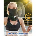 Neck Gaiter Men Women Face Cover Scraf with Drawstring Bandana Sun Protection