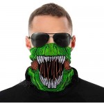 T-Rex Dinosaur Neck Gaiter Summer Cool Breathable Lightweight Sun Wind-proof Reusable Face Mask Cover For Men Cycling Running Hiking Motorcycle Fishing Outdoor Sport