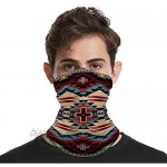 YYTT8 American Native Pattern Multifunctional Face Scarf Face Mask Neck Gaiter Neck Cap Seamless Neck Cover Outdoors Breathable Face Cover Bandana for Dust Unisex Headwear Style27 0ne size