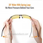 Night Driving Glasses / Polarized Sports Night Vision Glasses - Anti glare | UV 400 Protection | Night Driving | Fishing | Outdoor Sport | Unisex Eyewear