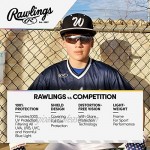 Rawlings Lightweight Adult Sport Baseball Sunglasses Durable Plastic Frame