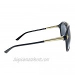 Versace VE 4341 GB1/87 Black Plastic Pilot Sunglasses Grey Lens