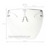 zeroUV - Protective Face Shield Full Cover Visor Glasses/Sunglasses (Anti-Fog/Blue Light Filter)