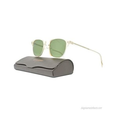 Oliver Peoples Sunglasses Fairmont Sun 109452 Buff with Green Lenses  Medium