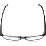 TOM FORD Men's TF 5408 Rectangular Eyeglasses 56mm Transp. Grey Grey Horn Effect Temples Shiny Pall 56/16/145