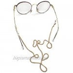 2 Pcs Glasses Chain Golden Eyeglasses Chain Glasses Holder Lanyard Chain Eyeglass Chains for Women Men Teenager Girl and Boy