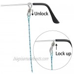 [6 Pack] Eyeglasses and Sunglasses Holder Strap Cord Metal Copper Eyeglass Retainer with Free Microfiber Cleaning Cloths