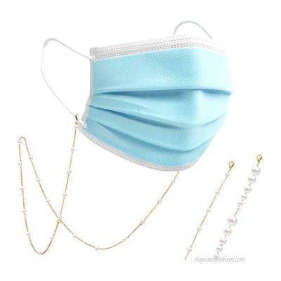 Face Mask Chain Beaded Holder Cords Around Neck Mask Necklace Stylish Hanging Strap Retainer for Women Girls