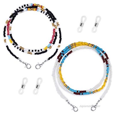 Mask Eyeglass Chain Lanyard Holder Cord - Multicolor Seed Beads Eyeglass Mask Holder Necklace - Reading Glass Chains