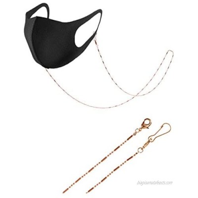 Mask Holder Chain Strap - Mask Chain Made From 100% Copper. Stylish Mask Strap  Mask Lanyard (Face Mask Not Included)