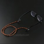 WINOMO Eyeglasses Chain Sunglasses Wood Bead Chain Neck Holder As Shown 29.5 inch