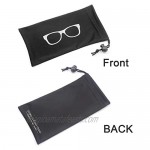 (4 PCS) Soft storage Pouch With Bead Lock for eyewear cosmetic pen key small item save space