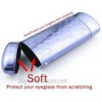 EZESO Glasses Case Spectacle Case Box Aluminum Lattice Nearsighted Eyeglass Case for Small Frame