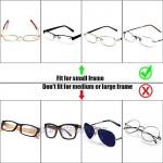 EZESO Glasses Case Spectacle Case Box Aluminum Lattice Nearsighted Eyeglass Case for Small Frame