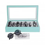 OYOBox Maxi Luxury Eyewear Organizer Lacquered Wood Box for Glasses + Sunglasses