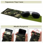 Soft Sunglasses case | Large soft eyeglass Case | Squeeze Top eyeglass cases | eyeglass pouch