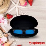 Waterproof Sunglasses and Eyeglasses Case - Durable Hard EVA Zippered Glasses Holder with Back Pack Clip - by Splaqua