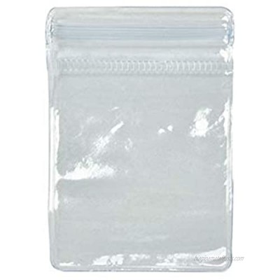 70x50mm Plastic Clear PVC Coin Bag Case Wallets Storage Cover Envelopes 100Pcs