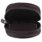 Dents Mens Leather Coin Purse - Chocolate