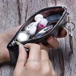 FurArt Coin Purse Dual Rings Change Purse with Zipper Soft Coin Pouch Inner Pocket Mini Size