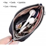 imeetu Men's Leather Coin Purse Wallet Mini Dual Keyrings Change Pouch Card Holder