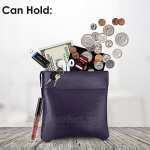 Nabob Leather Genuine Leather Squeeze Coin Purse Coin Pouch Made IN U.S.A. Change Holder For Men/Woman Size 3.5 X 3.5 (Purple)