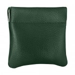 Nabob Leather Genuine Leather Squeeze Coin Purse Pouch Made IN U.S.A. Change Holder For Men/Woman Size 3.5 X 3.5