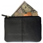 Personalized RFID Leather Coin Purse With Keychain for Women and for Men