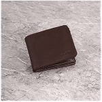 Badang Classic Leather Mat Wallet Belt Credit Card Holder Gift Accessory Set Card Holder and Belt Set (maximum 9 cards) & (maximum additional 6 cards) (Set of 3)… (Grey)