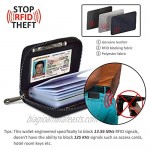 Lacheln RFID Blocking Credit Card Holder Genuine Leather Wallets for Men Women Money Case