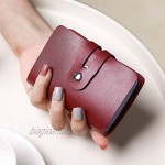 RFID Credit Card Holder Business Card Holder Case with 26 Card Slots (red)