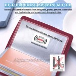 RFID Credit Card Holder Business Card Holder Case with 26 Card Slots (red)