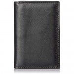 Bosca Nappa Vitello Full Gusset 2 Pocket Card Case with ID - Black Leather