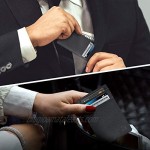Slim Minimalist Wallets For Men & Women - Leather Front Pocket Thin Mens Wallet RFID Credit Card Holder Gifts For Men