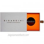 Slim Wallet Vintage Genuine Leather Card Holder Minimalist RFID Blocking Credit Card Case for Men and Women by Bigardini (Brown)
