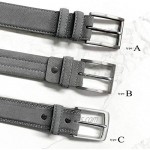 Men's Belt Suede Full Leather Belt Casual Dress Leather Belt 1-3/8(35mm) Wide