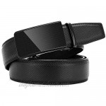 Men'S Leather Ratchet Belts Adjustable Belt With Metal Bukle Belts For Men