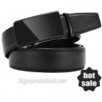 Men'S Leather Ratchet Belts Adjustable Belt With Metal Bukle Belts For Men