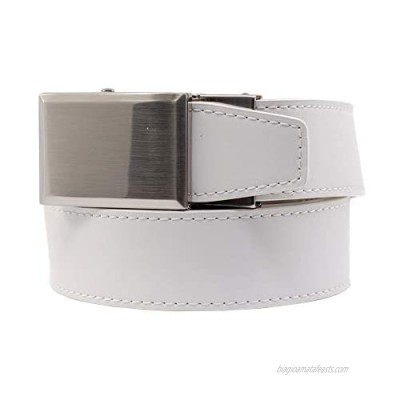 Nexbelt Go-In! Beveled Shield White V.3 Smooth Leather Belt