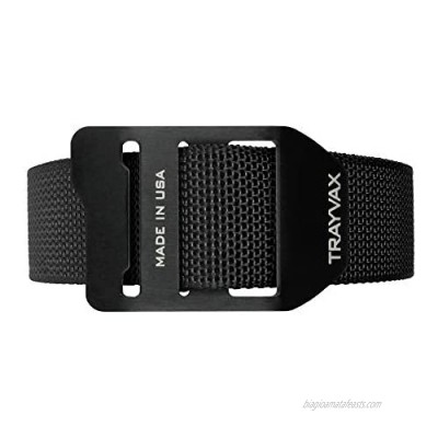 Trayvax Cinch Belt | Black Webbing  Black Buckle  Size MEDIUM