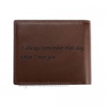 Personalized Wallets for Men Custom Engraved Photo Wallet Casual Bifold Wallet Personalized Christmas Gifts for Dad Husband