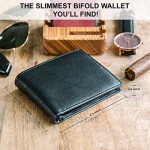 Top Grain Leather Wallet for Men | Ultra Strong Stitching | Handcrafted Argentinian Leather | RFID Blocking | Slim and Stylish Bifold Wallet with Center Flap ID Window | Extra Capacity Billfold with 14 Card Slots