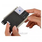Carbon Fiber Money Clip Wallet-CL CARBONLIFE Business Card Holder RFID Protector Credit Card Holder Wallet Clips For Men (Black 3k Matt)